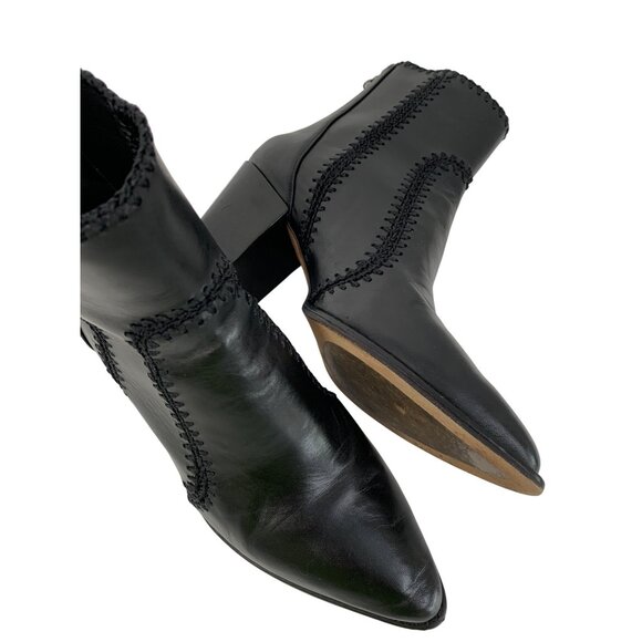 Alexandre Birman Benta Pieced Bootie Black Leather Ankle Sz 6.5/7 US 37 EU $750 - Picture 8 of 16